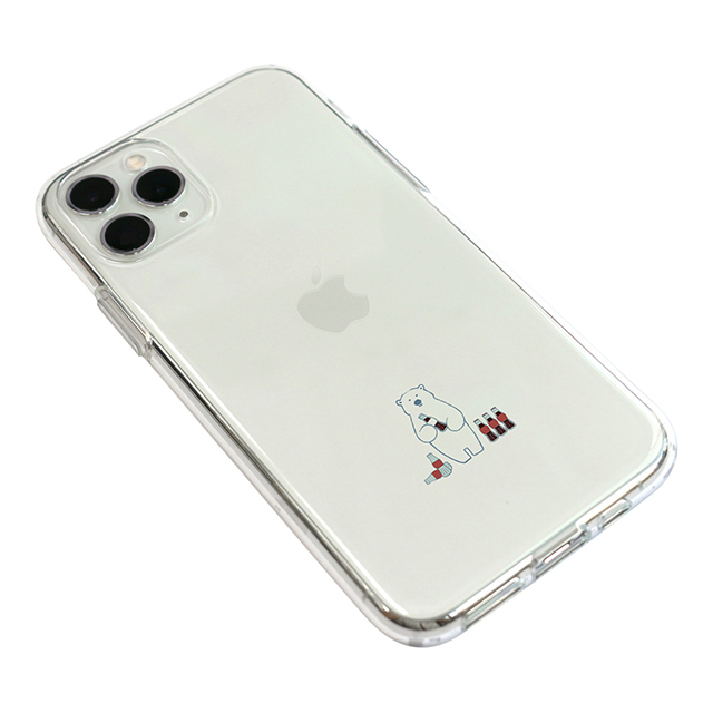 【iPhone11 Pro ケース】ソフトクリアケース (ミニ動物 シロクマ)サブ画像