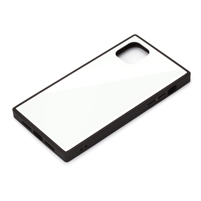 【iPhone11 ケース】ガラスハイブリッドケース (ホワイト)サブ画像