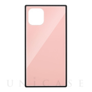 【iPhone11 Pro ケース】ガラスハイブリッドケース (ピンク)