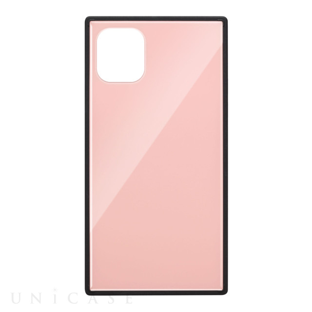 【iPhone11 ケース】ガラスハイブリッドケース (ピンク)