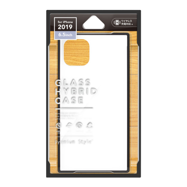 【iPhone11 Pro Max ケース】ガラスハイブリッドケース (ホワイト)サブ画像