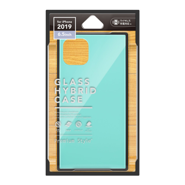 【iPhone11 Pro Max ケース】ガラスハイブリッドケース (ブルー)サブ画像
