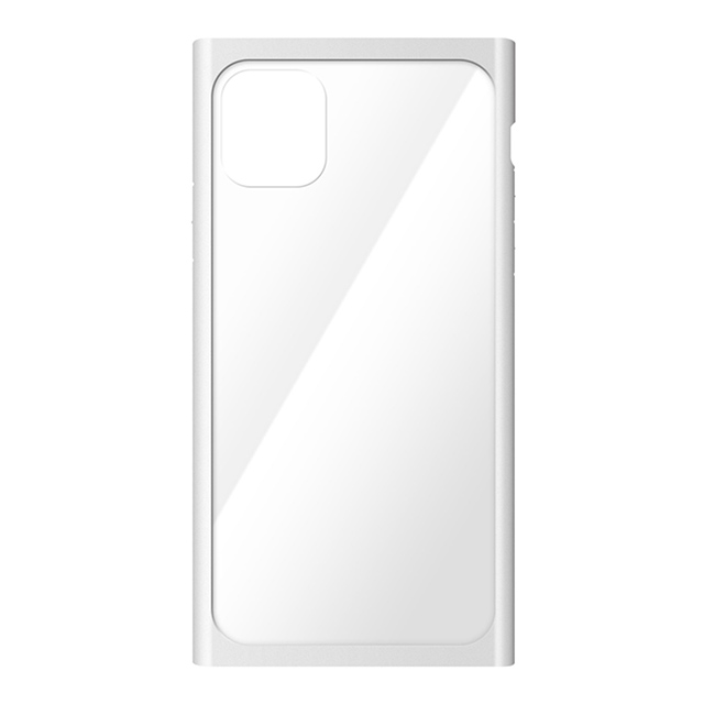 【iPhone11 ケース】クリアガラスタフケース スクエア型 (ホワイト)goods_nameサブ画像