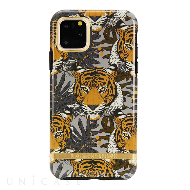 【iPhone11 Pro ケース】Tropical Tiger - Gold details