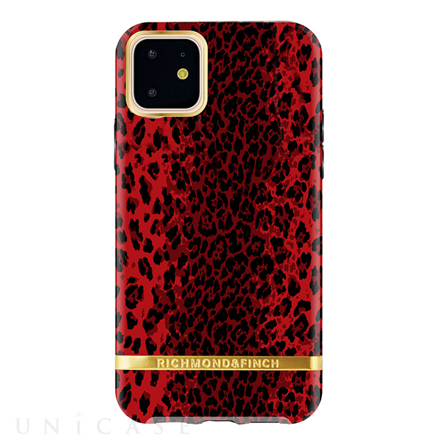 【iPhone11 ケース】Red Leopard