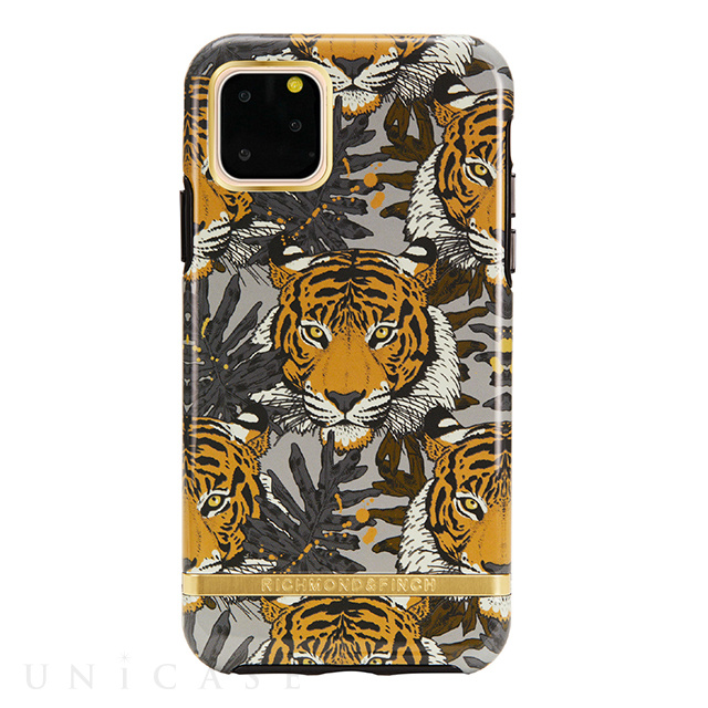 【iPhone11 Pro Max ケース】Tropical Tiger - Gold details