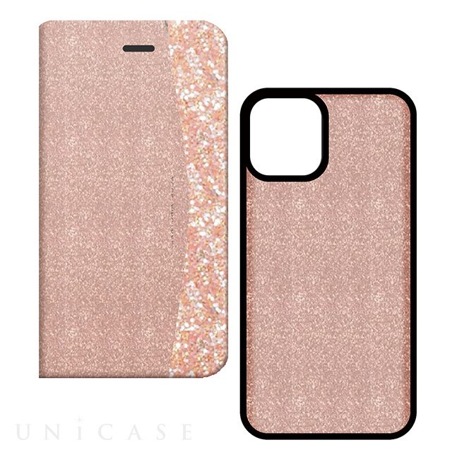 【iPhone11 Pro ケース】2WAY CASE Glitter  (Pink)