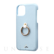 【iPhone11 Pro ケース】SHELL RING Katie (ブルー)
