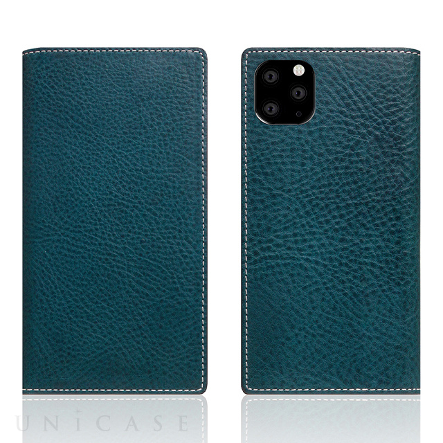 【iPhone11 Pro ケース】Minerva Box Leather Case (ブルー)