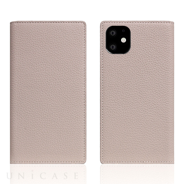 【iPhone11 ケース】Full Grain Leather Case (Light Cream)