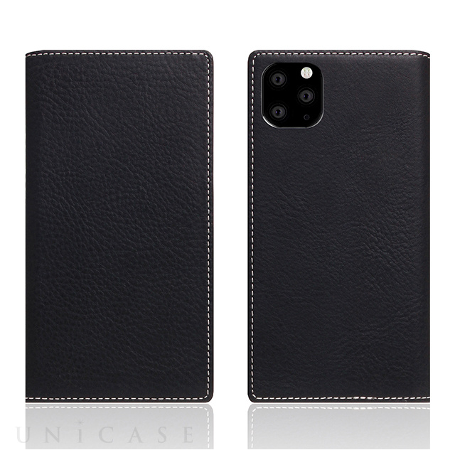 【iPhone11 Pro Max ケース】Minerva Box Leather Case (ブラック)