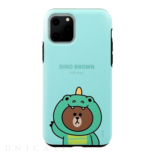 【iPhone11 Pro ケース】DUAL GUARD JUNGLE BROWN (DINO BROWN)