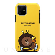 【iPhone11 ケース】DUAL GUARD JUNGLE BROWN (BUZZY BROWN)