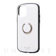 【iPhone11 Pro ケース】耐衝撃リング付ハイブリッドケース「PALLET RING」 ホワイト