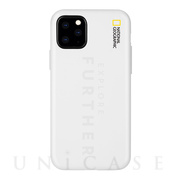 【iPhone11 Pro ケース】Explore Further Edition Lettering Soft Case (ホワイト)