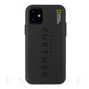 【iPhone11 ケース】Explore Further Edition Lettering Soft Case (ブラック)