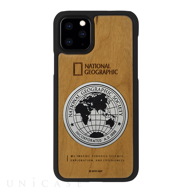 【iPhone11 Pro ケース】Metal-Deco Wood Case (チェリーウッド)