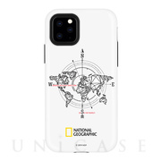【iPhone11 Pro ケース】Compass Case Double Protective (ホワイト)