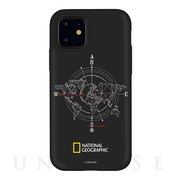 【iPhone11 ケース】Compass Case Double Protective (ブラック)