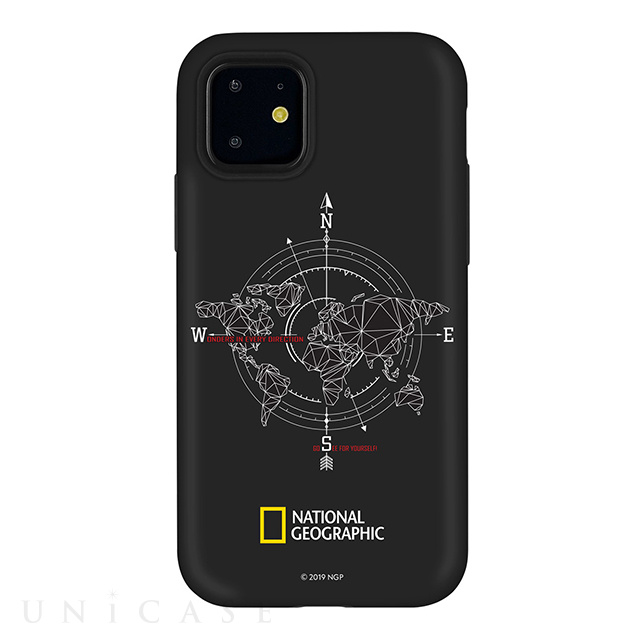 【iPhone11 ケース】Compass Case Double Protective (ブラック)