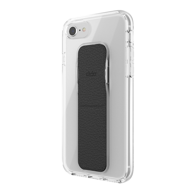 【iPhoneSE(第3/2世代)/8/7/6s/6 ケース】CLEAR GRIPCASE FOUNDATION (CLEAR/BLACK)サブ画像