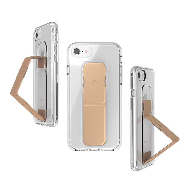 【iPhoneSE(第3/2世代)/8/7/6s/6 ケース】CLEAR GRIPCASE FOUNDATION (CLEAR/ROSE GOLD)サブ画像