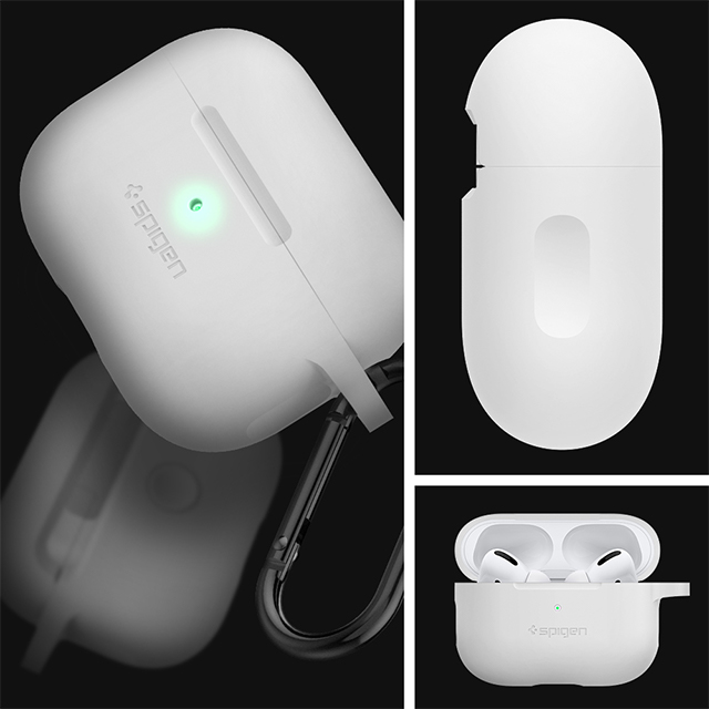 【AirPods Pro(第1世代) ケース】Silicone Fit (White)サブ画像