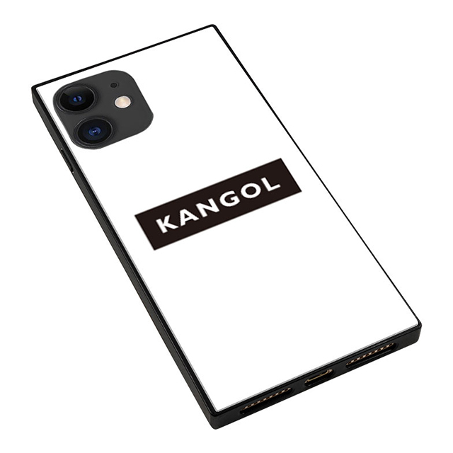 【iPhone11/XR ケース】KANGOL スクエア型 ガラスケース [KANGOL BOX(WHT)]サブ画像