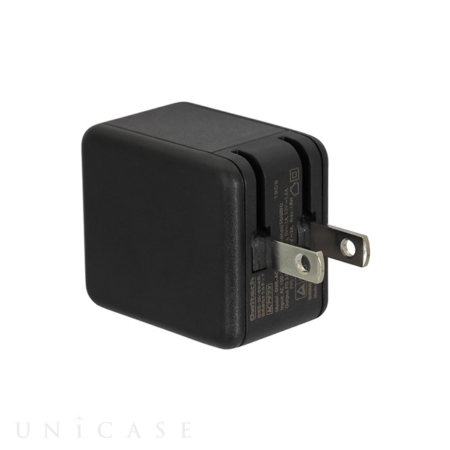 PowerDelivery対応 USB Type-C 1ポート AC充電器 PD3.0 最大出力18W (ブラック)