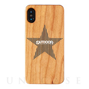 【iPhoneXS/X ケース】OUTDOOR ウッドケース (STRIPE STAR)