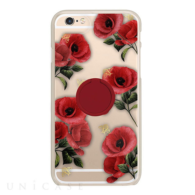 【iPhoneSE(第2世代)/8/7 ケース】CASE RING FLORALS (KYLIE)