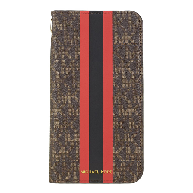 【iPhone11 Pro ケース】Folio Case Red Stripe with Charmサブ画像