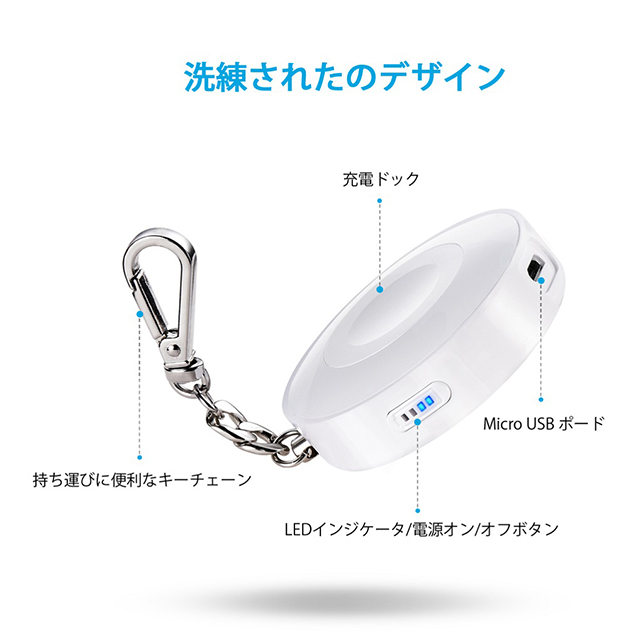 Apple watch Only Wireless charger mobile battery T313-WJP (white)サブ画像