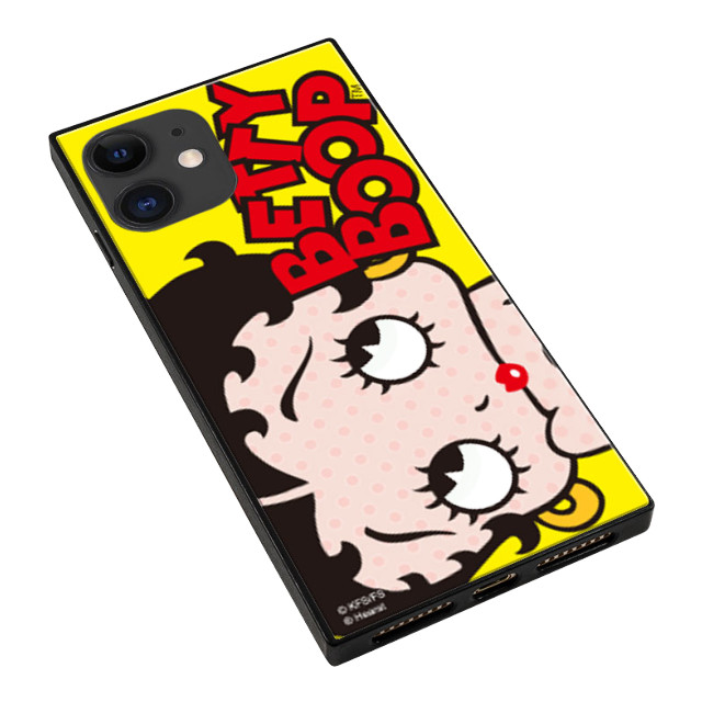 【iPhone11/XR ケース】Betty Boop スクエア型 ガラスケース (YELLOW)サブ画像