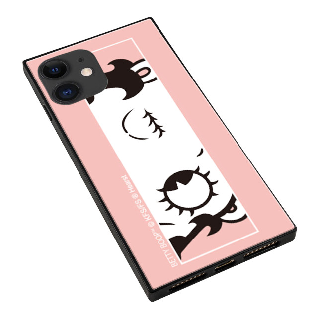 【iPhone11/XR ケース】Betty Boop スクエア型 ガラスケース (PINK)サブ画像