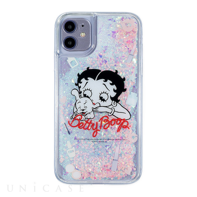 【iPhone11/XR ケース】Betty Boop グリッターケース (Cosmetics)