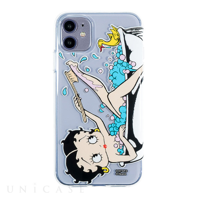 【iPhone11/XR ケース】Betty Boop クリアケース (BATH TIME)