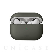 【AirPods Pro(第1世代) ケース】LINO プレミアム リキッド シリコン Airpods Pro ケース - Moss (Grey)