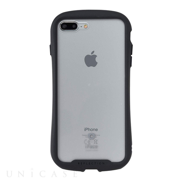 【iPhone8 Plus/7 Plus ケース】iFace Reflection強化ガラスクリアケース (ブラック)