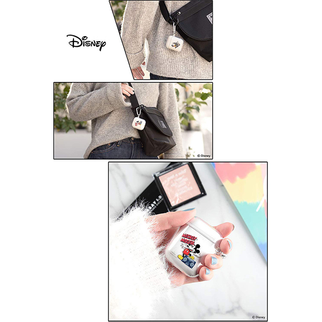 【AirPods(第2/1世代) ケース】ディズニーキャラクター/TPUクリアケース (ミッキーマウス/ラジカセ)サブ画像