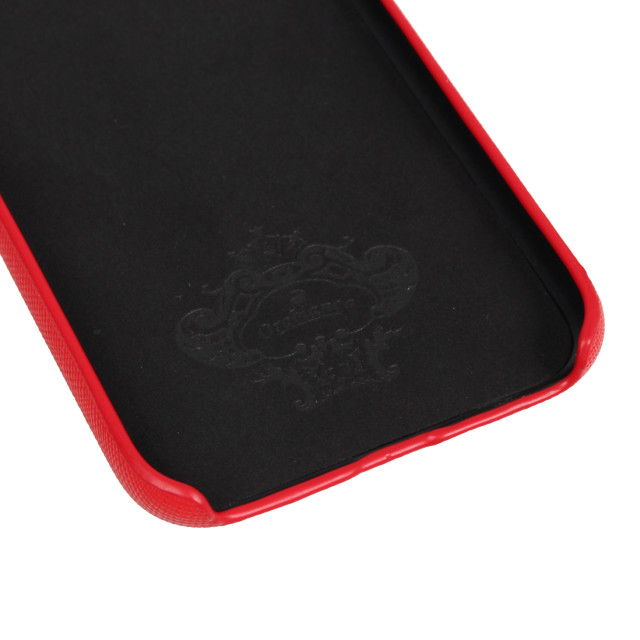 【iPhone11 ケース】“サフィアーノ調” PU Leather Back Case (レッド)サブ画像