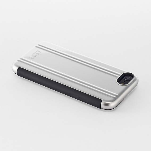 【iPhoneSE(第3/2世代)/8/7 ケース】ZERO HALLIBURTON Hybrid Shockproof Flip Case for iPhoneSE(第2世代) (Silver)goods_nameサブ画像