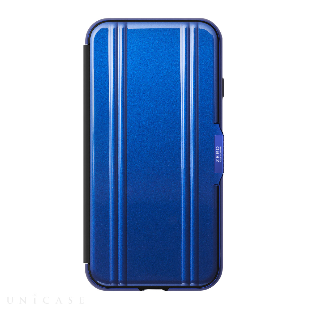 【iPhoneSE(第3/2世代)/8/7 ケース】ZERO HALLIBURTON Hybrid Shockproof Flip Case for iPhoneSE(第2世代) (Blue)