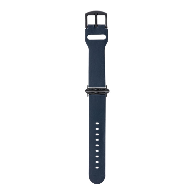 【Apple Watch バンド 49/45/44/42mm】Italian Genuine Leather Watchband (Navy) for Apple Watch Ultra2/SE(第2/1世代)/Series9/8/7/6/5/4/3/2/1サブ画像
