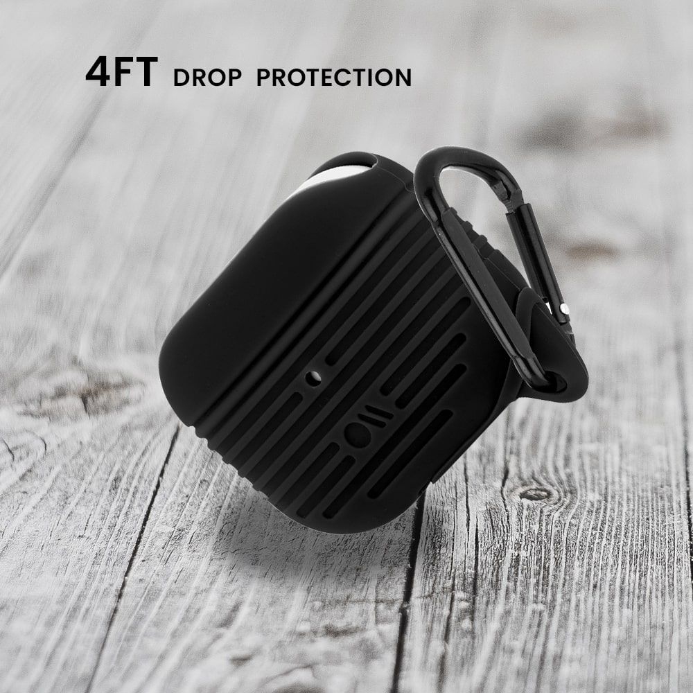 【AirPods Pro(第1世代) ケース】Waterproof Tough Case (Black)サブ画像