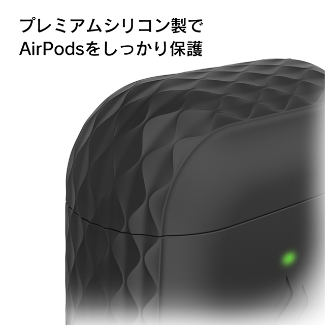 【AirPods(第2/1世代) ケース】ストラップケース (ブラック)サブ画像