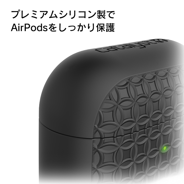 【AirPods(第2/1世代) ケース】キーリングケース (ブラック)サブ画像
