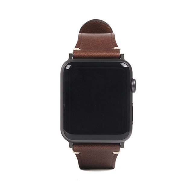 【Apple Watch バンド 45/44/42mm】Italian Buttero Leather (ブラウン) for Apple Watch SE(第2/1世代)/Series9/8/7/6/5/4/3/2/1サブ画像