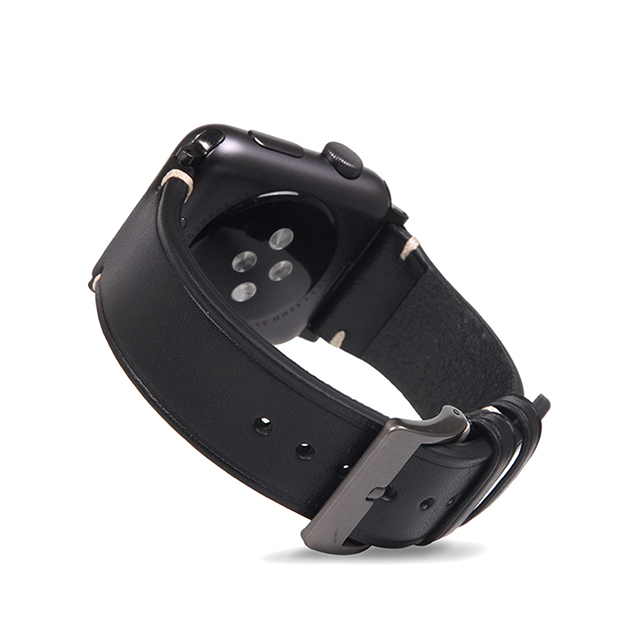 【Apple Watch バンド 45/44/42mm】Italian Buttero Leather (ブラック) for Apple Watch SE(第2/1世代)/Series9/8/7/6/5/4/3/2/1goods_nameサブ画像
