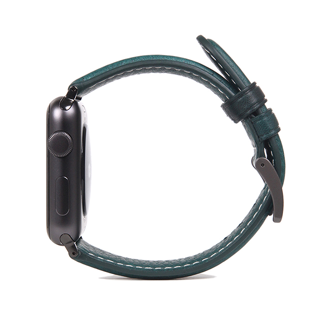 【Apple Watch バンド 45/44/42mm】Italian Minerva Box Leather (ブルー) for Apple Watch SE(第2/1世代)/Series9/8/7/6/5/4/3/2/1サブ画像
